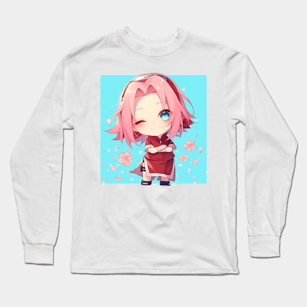 sakura Long Sleeve T-Shirt by dubcarnage